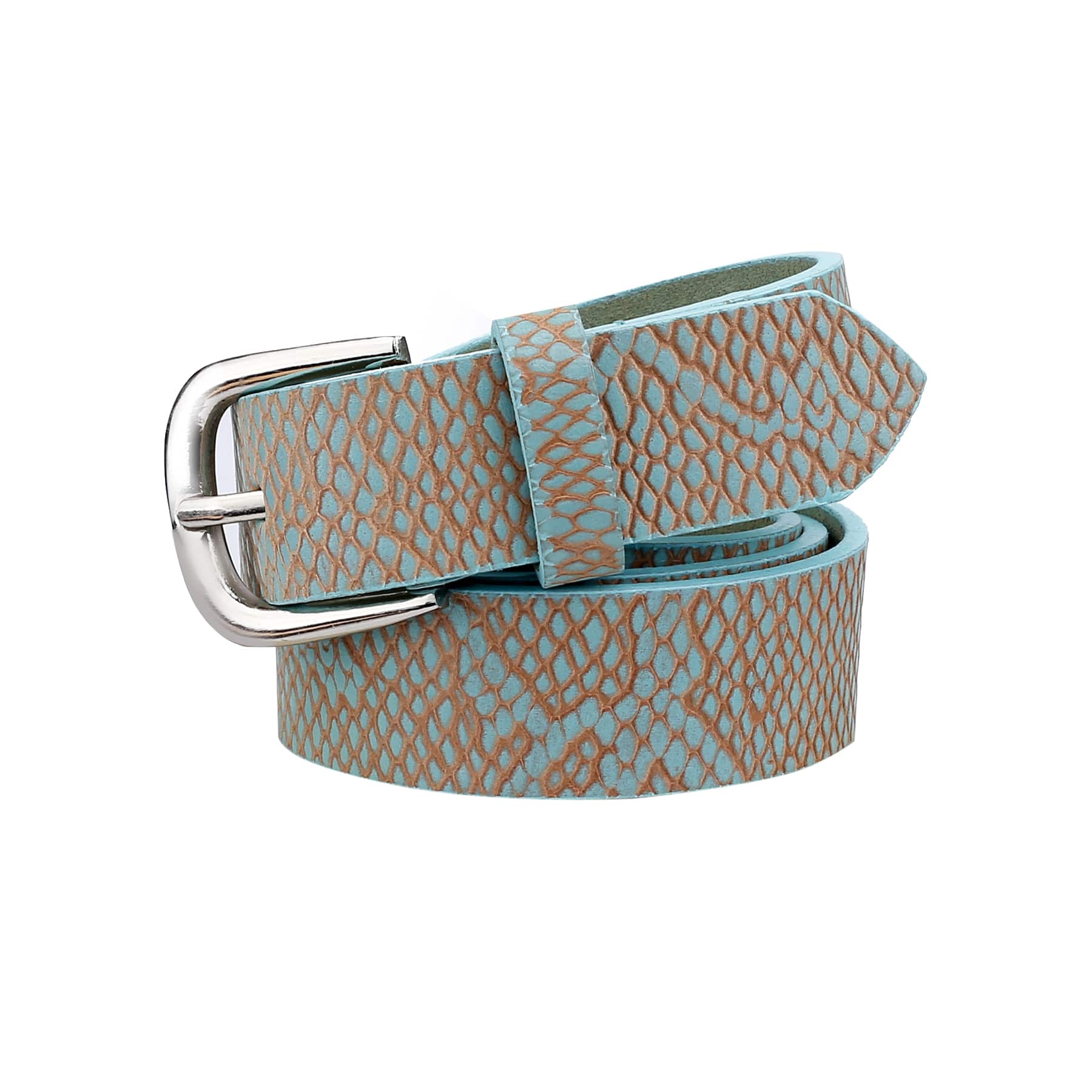 Bacca Bucci Women Genuine Leather Belts with Imported Nickle Free Buckle | Width : 28 MM | Two tone Finish Belt - Image 7