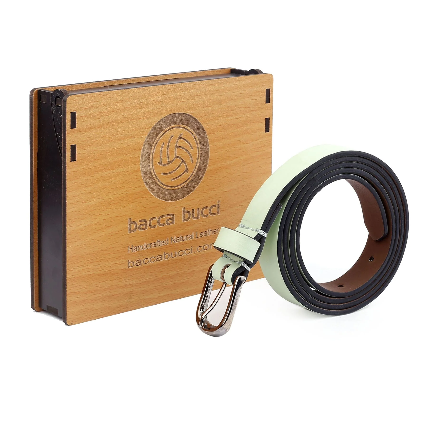 Bacca Bucci Women Leather Belts with Imported Nickle Free Buckle | Width : 20 MM | Solid Color Luster Finish Belt - Image 12