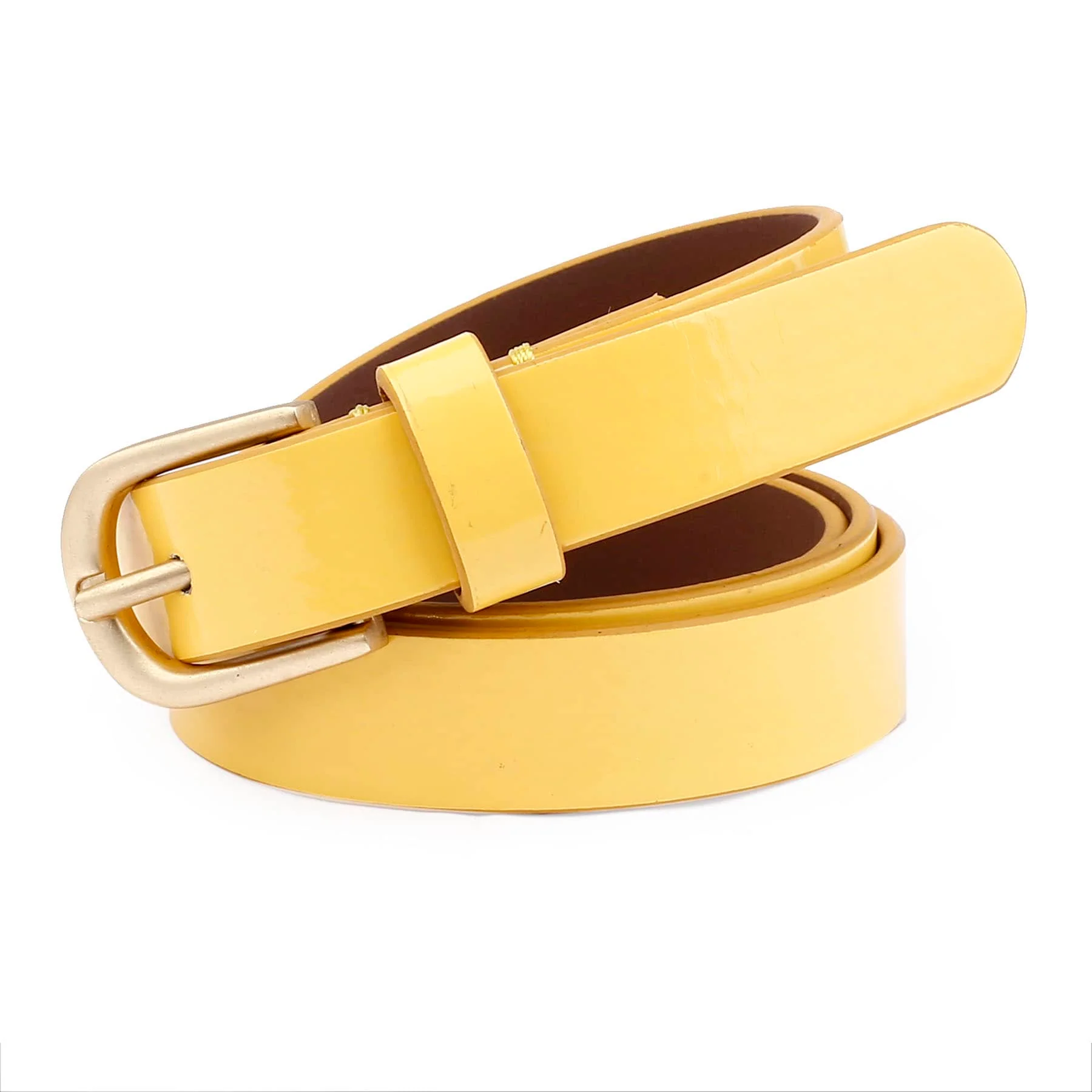 Bacca Bucci Women Leather Belts with Imported Nickle Free Buckle | Width : 20 MM | Solid Color Luster Finish Belt - Image 13