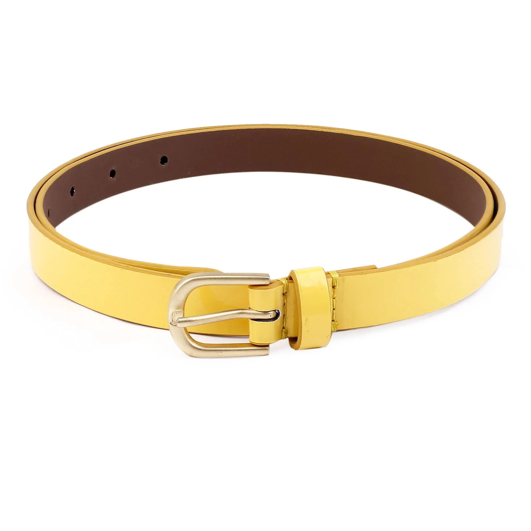 Bacca Bucci Women Leather Belts with Imported Nickle Free Buckle | Width : 20 MM | Solid Color Luster Finish Belt - Image 17