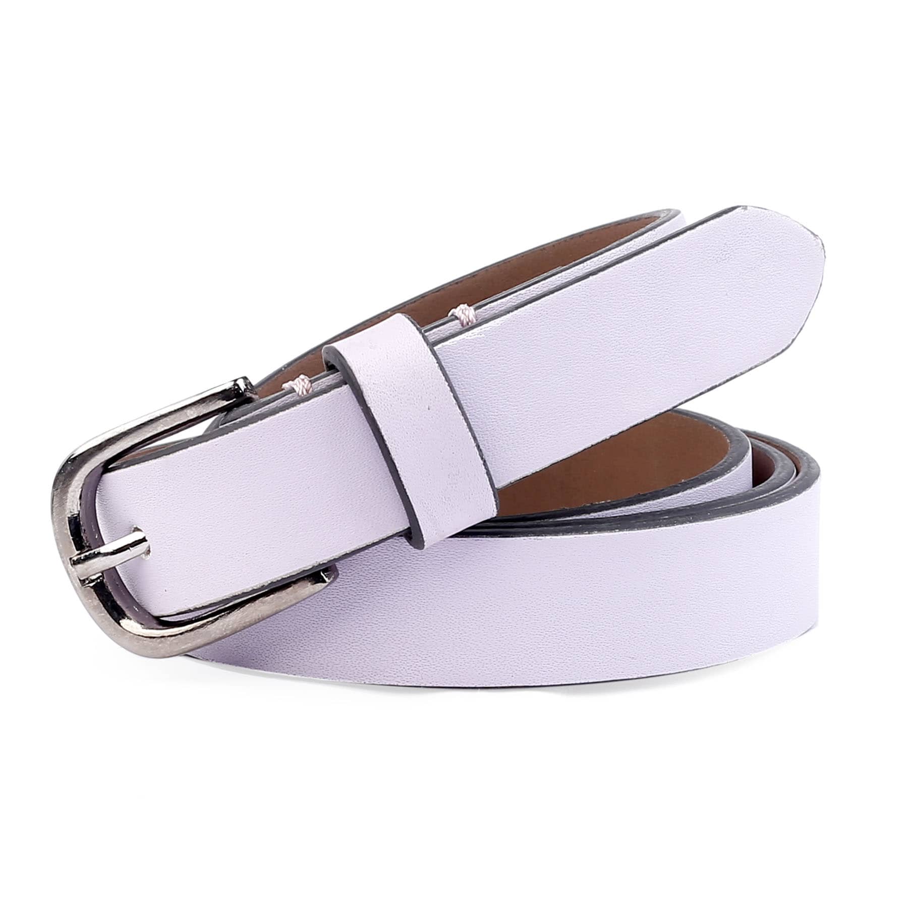 Bacca Bucci Women Leather Belts with Imported Nickle Free Buckle | Width : 20 MM | Solid Color Luster Finish Belt - Image 19