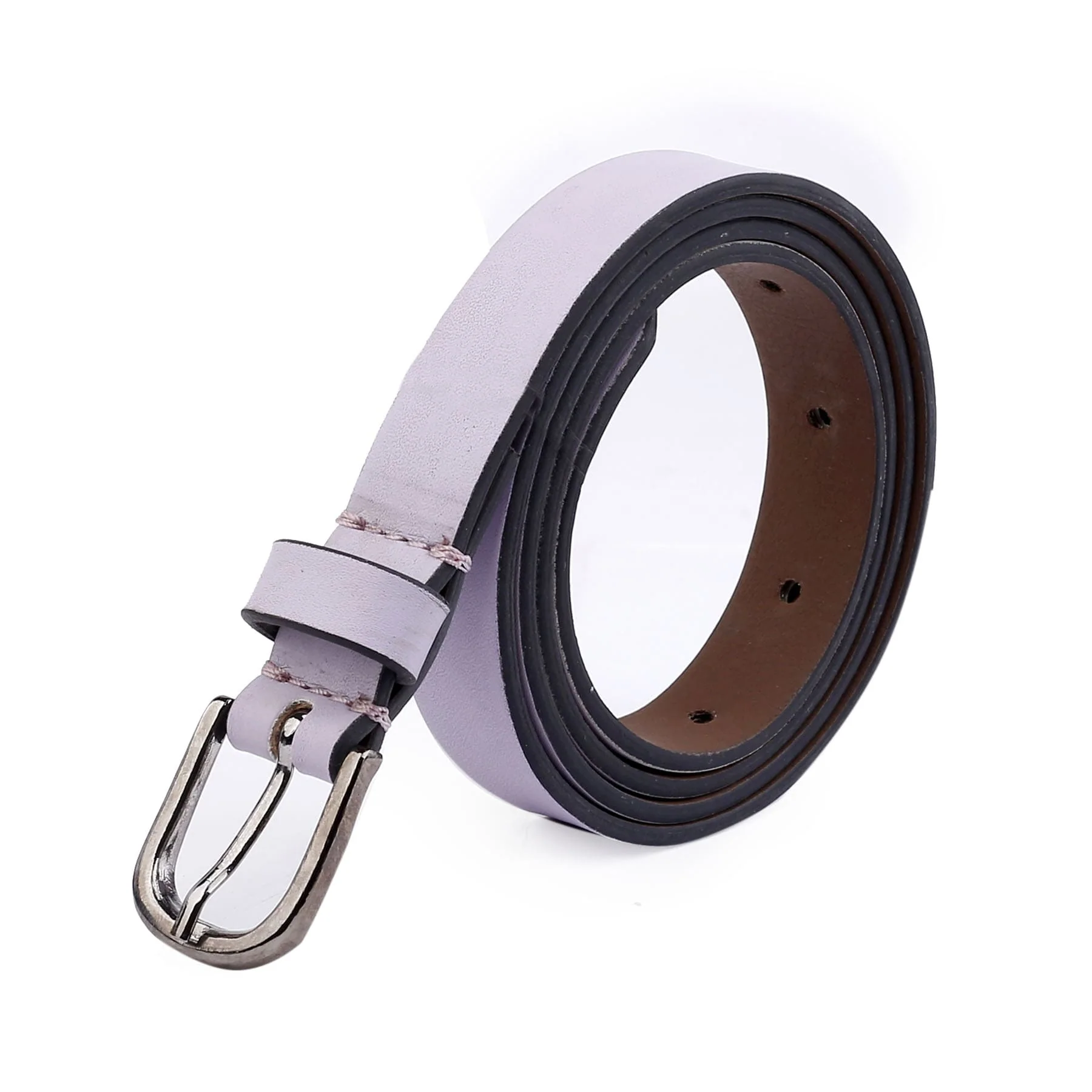 Bacca Bucci Women Leather Belts with Imported Nickle Free Buckle | Width : 20 MM | Solid Color Luster Finish Belt - Image 2