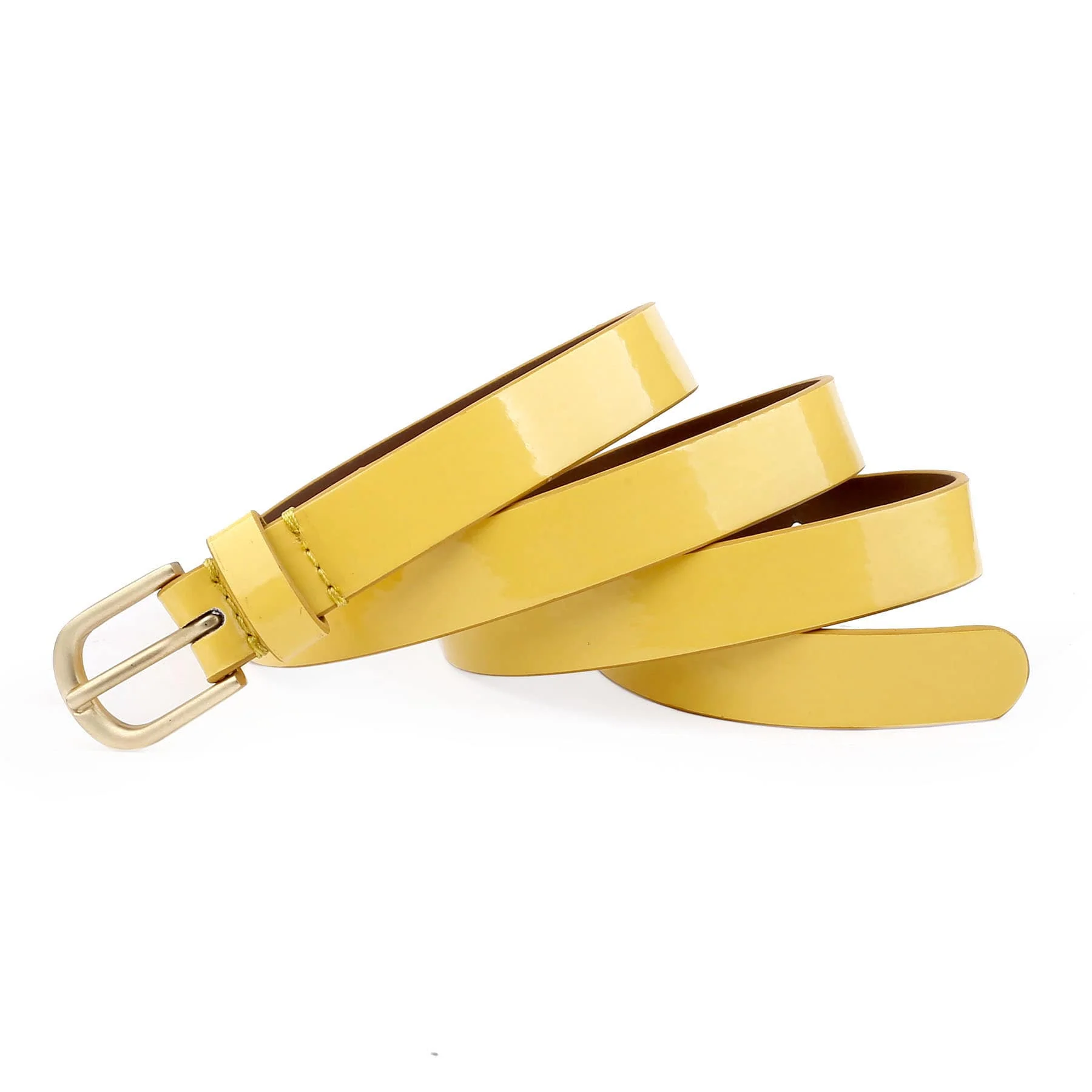 Bacca Bucci Women Leather Belts with Imported Nickle Free Buckle | Width : 20 MM | Solid Color Luster Finish Belt - Image 21