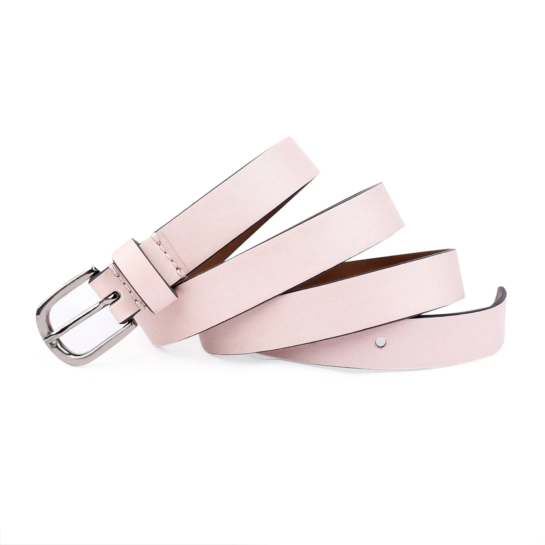 Bacca Bucci Women Leather Belts with Imported Nickle Free Buckle | Width : 20 MM | Solid Color Luster Finish Belt - Image 3
