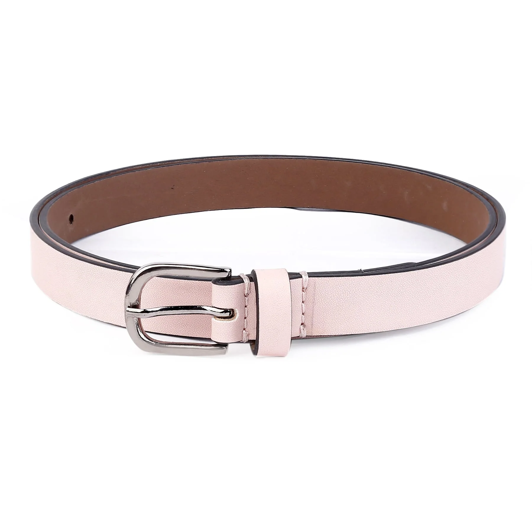 Bacca Bucci Women Leather Belts with Imported Nickle Free Buckle | Width : 20 MM | Solid Color Luster Finish Belt - Image 5