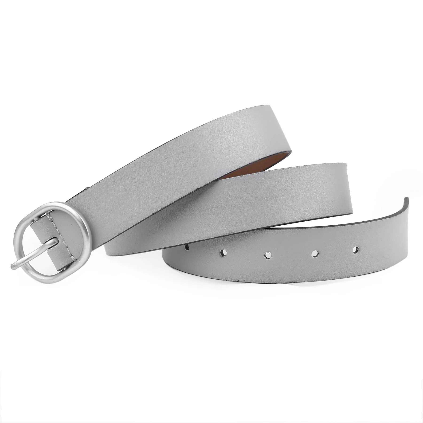 Bacca Bucci Women Leather Belts with Imported Nickle Free Buckle | Width : 30 MM | Solid Color Matt Luster Finish Belts - Image 10