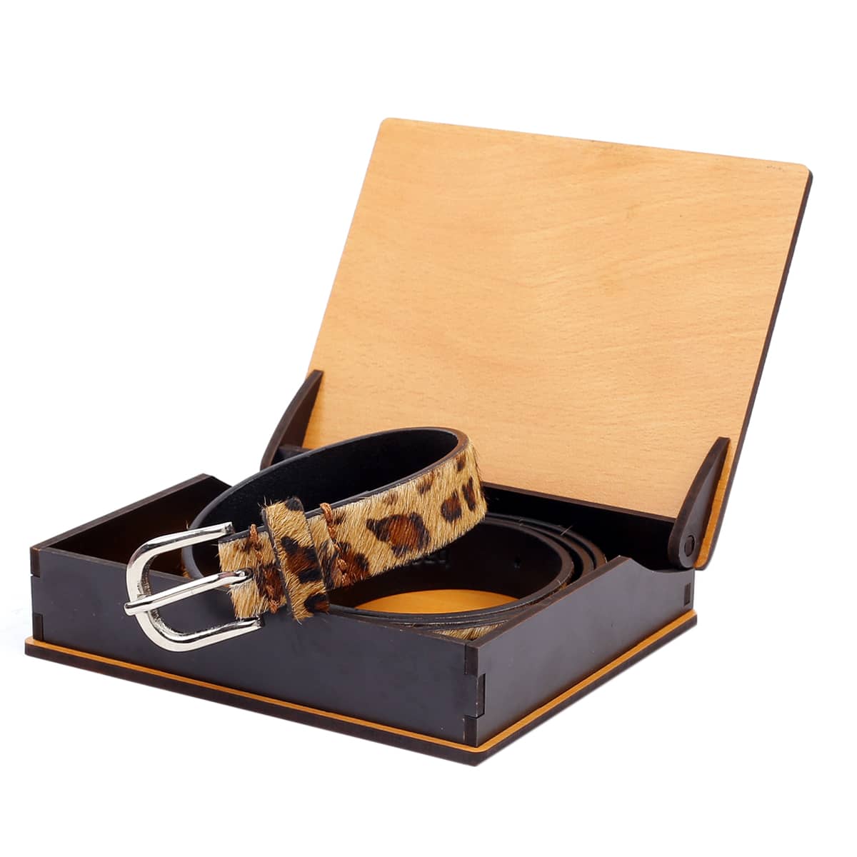 Bacca Bucci Women Leopard Print Belt for Jeans (Genuine Leather) - Image 6