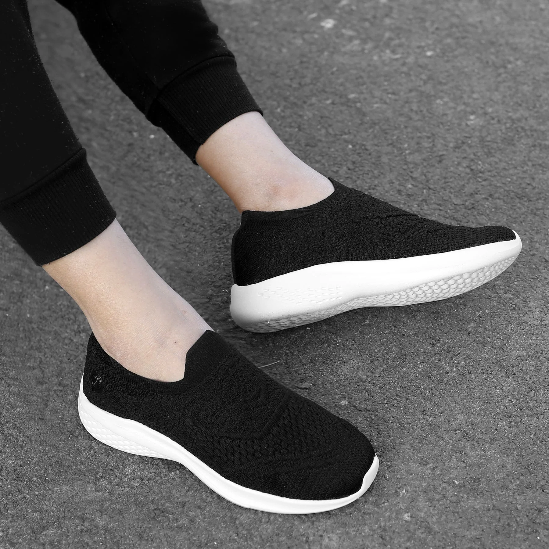 Bacca Bucci Women's WALKER Slip-On Walking Breathable Mesh Sports Shoes Sneakers - Image 11