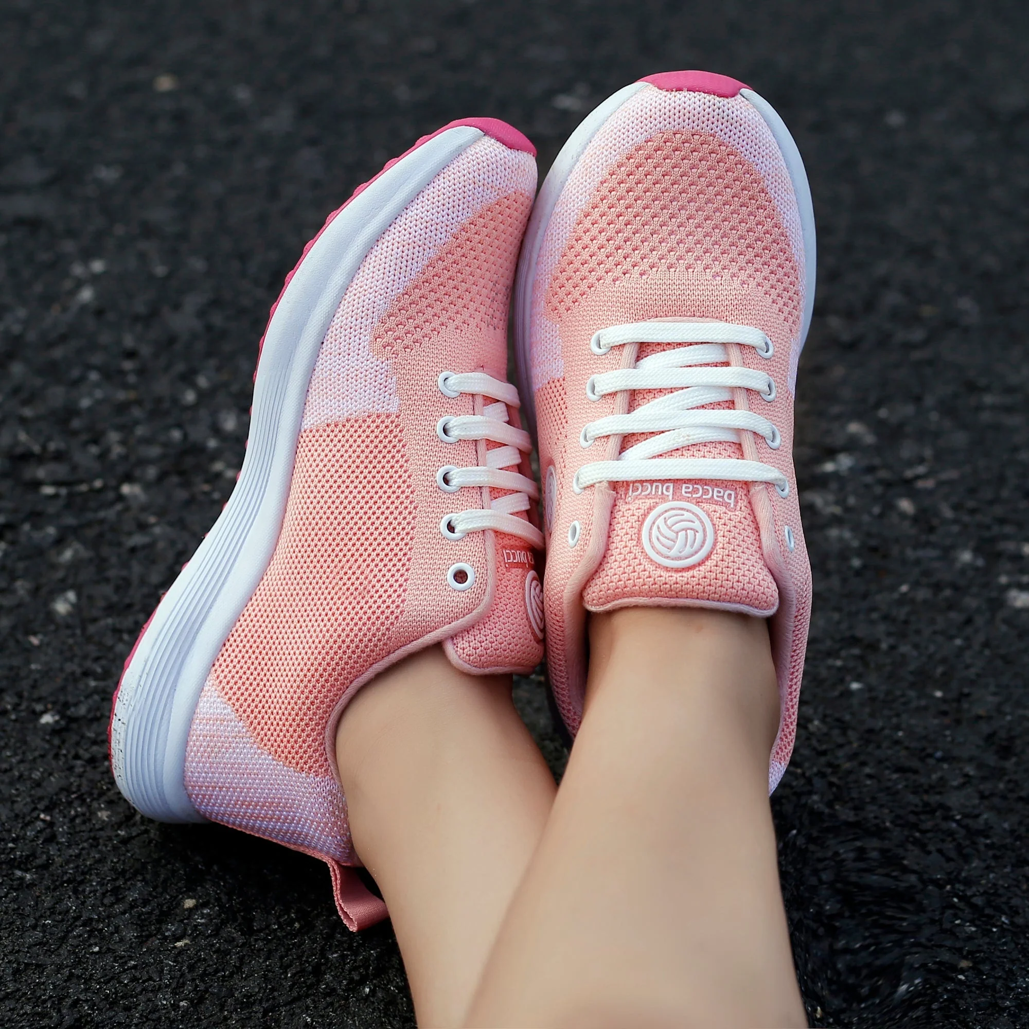 Bacca Bucci TOKYO Running Shoes for Women | Pink & Purple Women Walking Shoes - Image 11