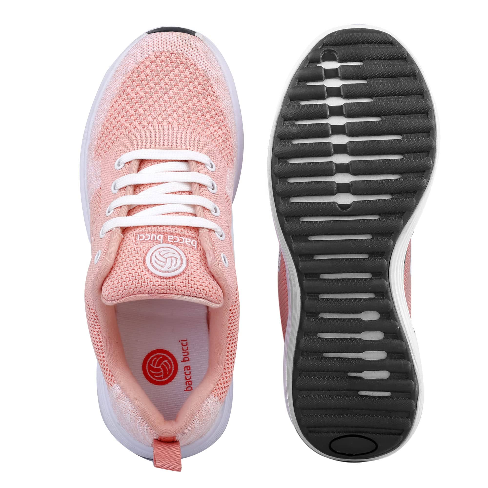 Bacca Bucci TOKYO Running Shoes for Women | Pink & Purple Women Walking Shoes - Image 14