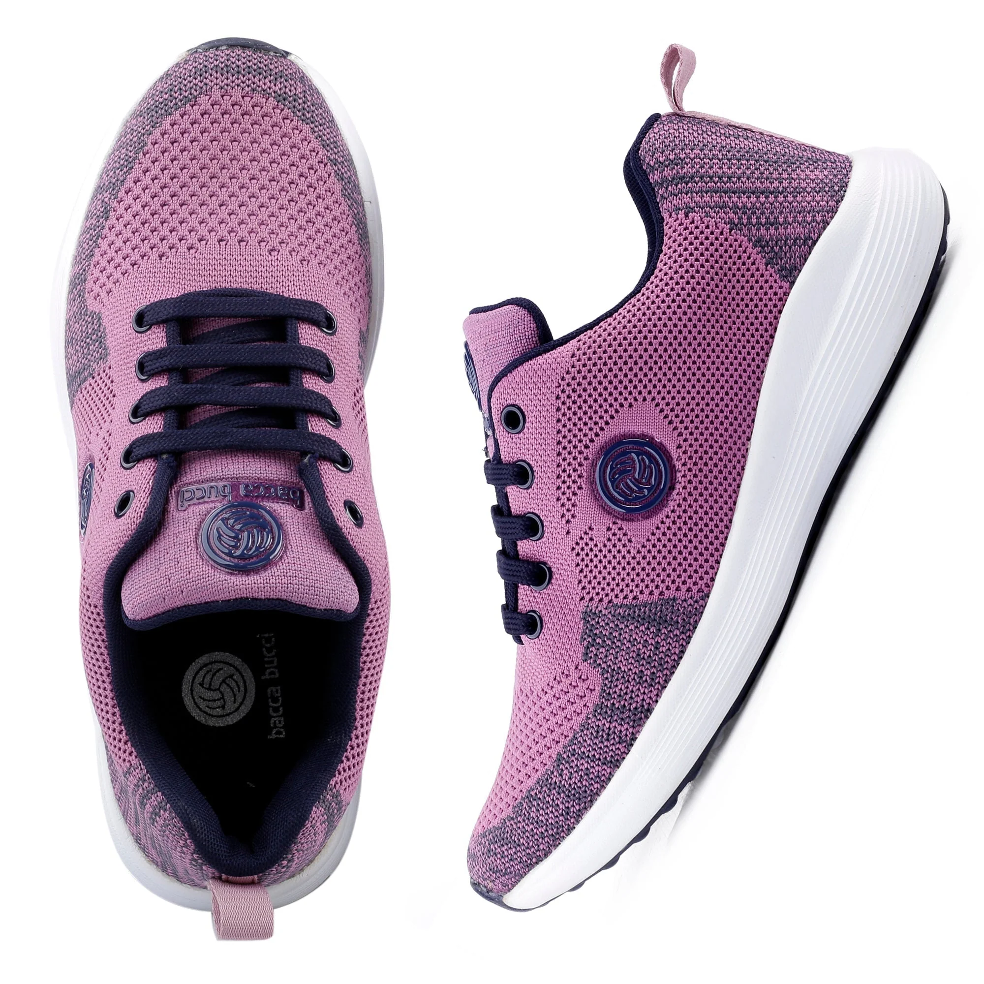 Bacca Bucci TOKYO Running Shoes for Women | Pink & Purple Women Walking Shoes - Image 6