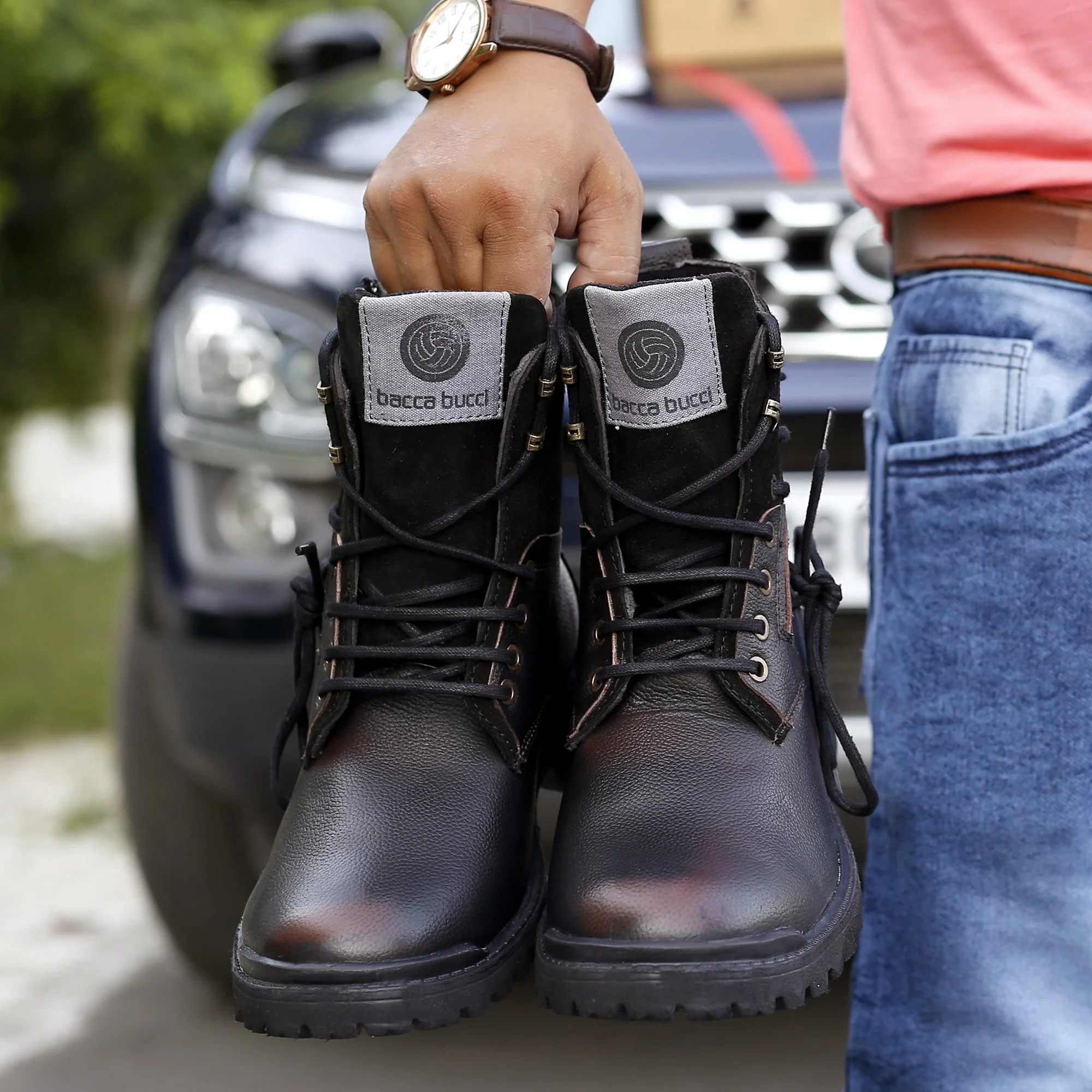 Bacca Bucci Combat Boots - Image 3