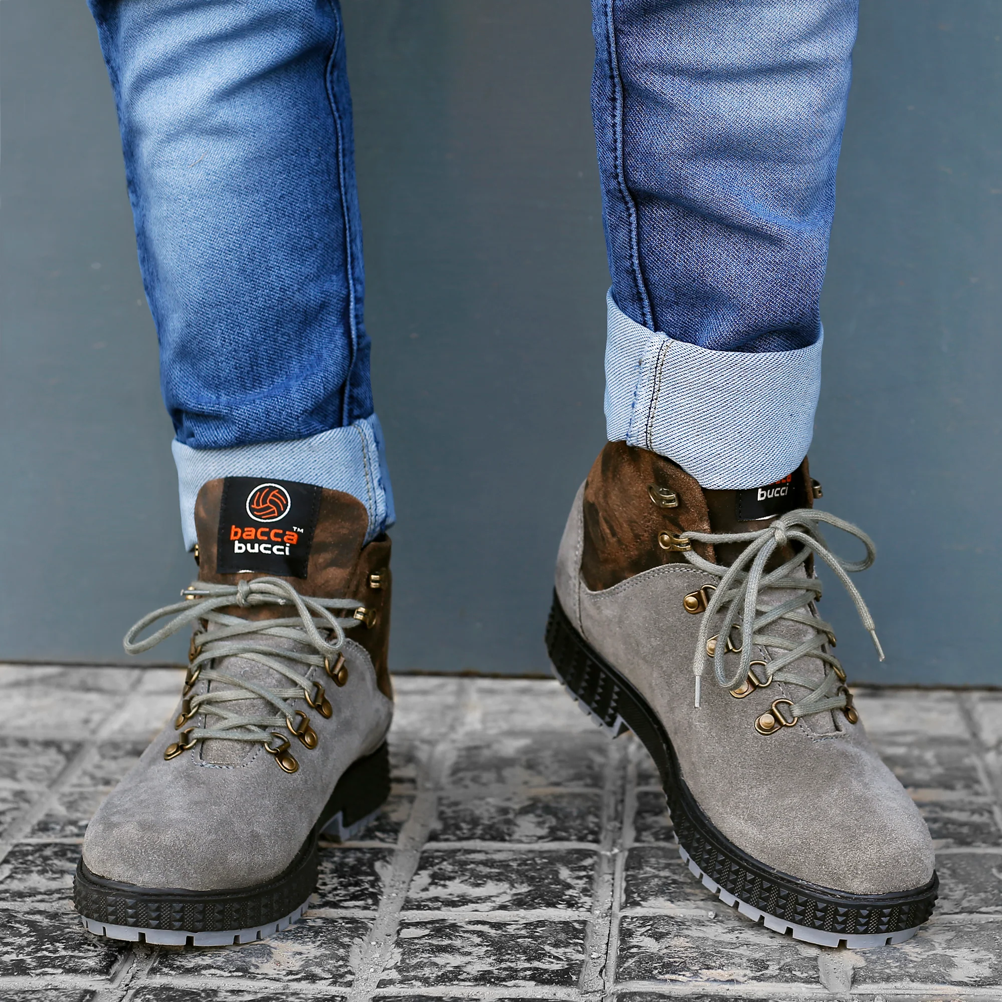 Bacca Bucci Men's URBAN Suede Leather Boots | Tactical Leather Boots for Motorcycle & Military - Image 4