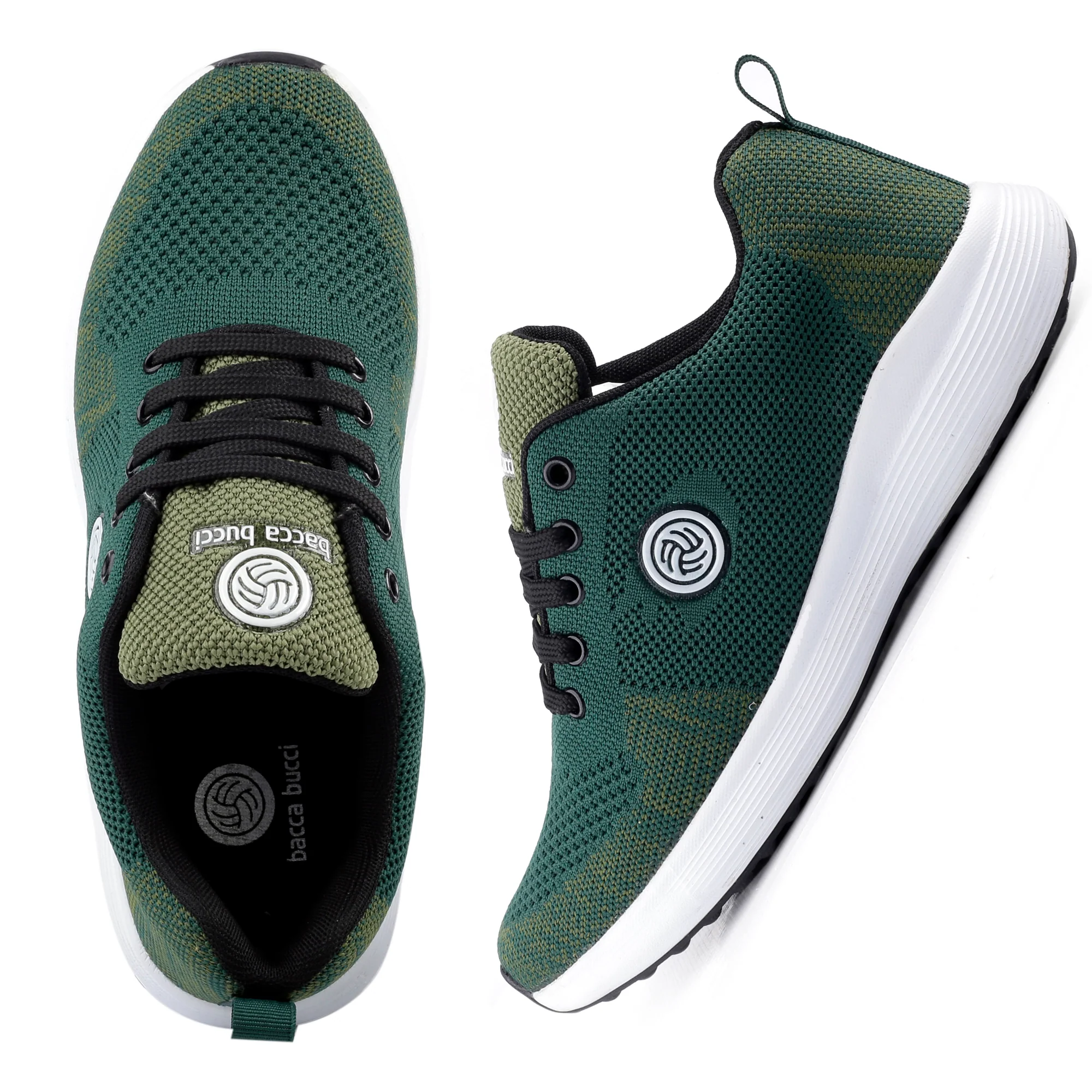 Bacca Bucci TOKYO Women Running Shoes | Green/Olive Women Sneakers Shoes For Casual Walk - Image 7
